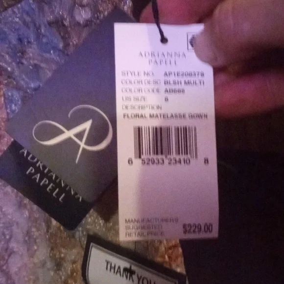 Adrianna Papell Multicolor Floral Maxi Dress - Picture 4 of 4